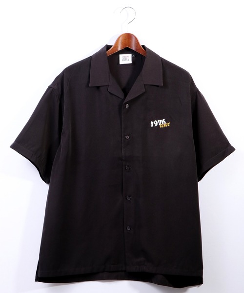 VISION STREET WEAR（ヴィジョンストリートウェア）の「【VISION STREET WEAR】恐竜刺繍シャツ（シャツ/ブラウス・メンズ・ブラック/サックスブルー/アイボリー・M/L）」の4枚目の写真