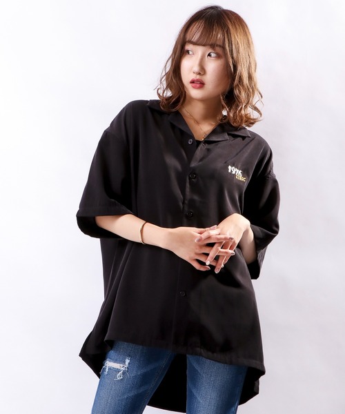 VISION STREET WEAR（ヴィジョンストリートウェア）の「【VISION STREET WEAR】恐竜刺繍シャツ（シャツ/ブラウス・メンズ・ブラック/サックスブルー/アイボリー・M/L）」の6枚目の写真