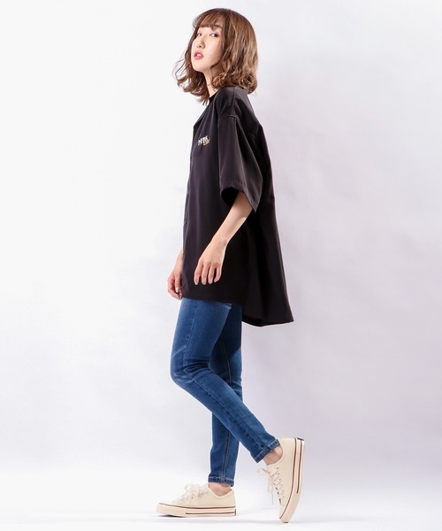 VISION STREET WEAR（ヴィジョンストリートウェア）の「【VISION STREET WEAR】恐竜刺繍シャツ（シャツ/ブラウス・メンズ・ブラック/サックスブルー/アイボリー・M/L）」の8枚目の写真