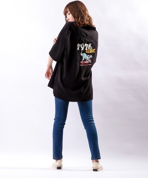 VISION STREET WEAR（ヴィジョンストリートウェア）の「【VISION STREET WEAR】恐竜刺繍シャツ（シャツ/ブラウス・メンズ・ブラック/サックスブルー/アイボリー・M/L）」の9枚目の写真