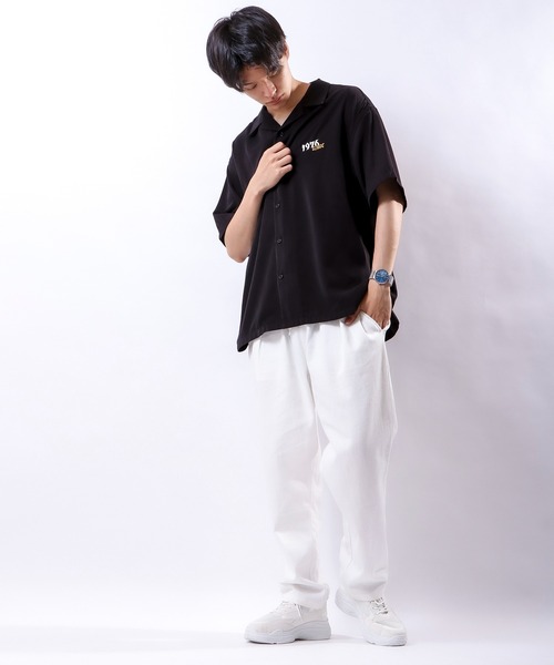 VISION STREET WEAR（ヴィジョンストリートウェア）の「【VISION STREET WEAR】恐竜刺繍シャツ（シャツ/ブラウス・メンズ・ブラック/サックスブルー/アイボリー・M/L）」の15枚目の写真