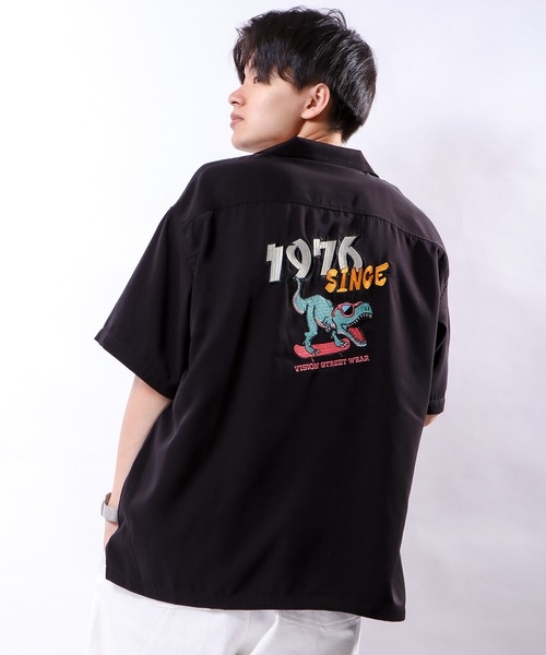 VISION STREET WEAR（ヴィジョンストリートウェア）の「【VISION STREET WEAR】恐竜刺繍シャツ（シャツ/ブラウス・メンズ・ブラック/サックスブルー/アイボリー・M/L）」の13枚目の写真