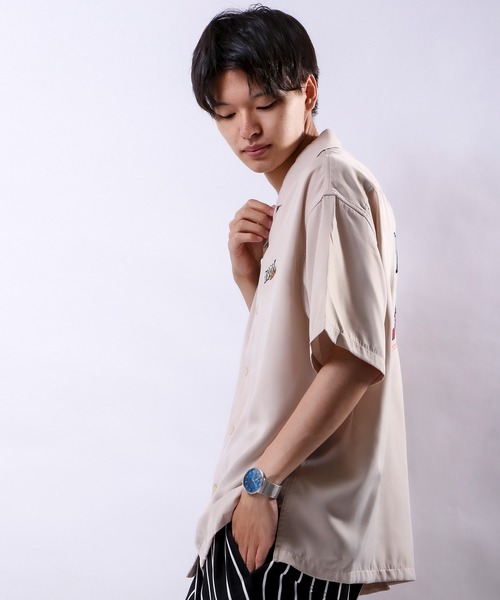 VISION STREET WEAR（ヴィジョンストリートウェア）の「【VISION STREET WEAR】恐竜刺繍シャツ（シャツ/ブラウス・メンズ・ブラック/サックスブルー/アイボリー・M/L）」の20枚目の写真