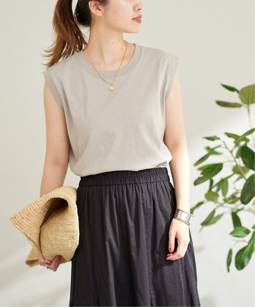 JOURNAL STANDARD(ジャーナルスタンダード)の「■■《追加》汗ジミ防止ノースリーブTシャツ◆2(Tシャツ/カットソー・レディース・ブラック系その他/グレー/ホワイト/ホワイト×ホワイト・FREE)」の1枚目の写真