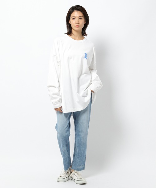 GOOD ROCK SPEED（グッドロックスピード）の「GOOD ROCK SPEED / ロゴロングスリーブカットソー（Tシャツ/カットソー・レディース・ホワイト/グレー/グリーン・フリー）」の6枚目の写真