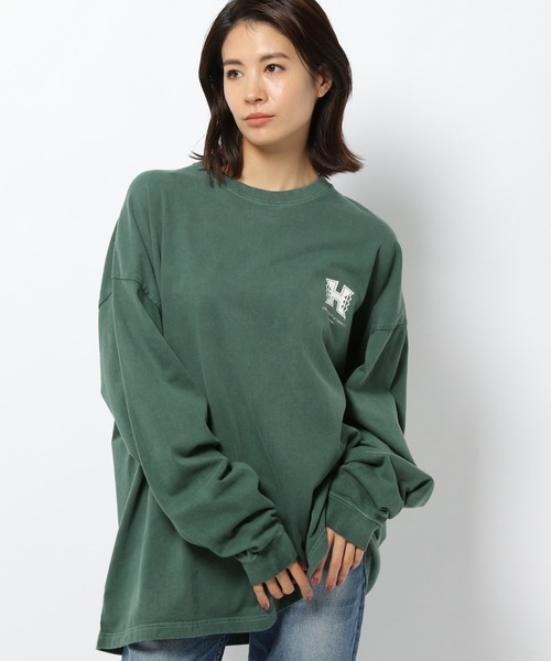 GOOD ROCK SPEED（グッドロックスピード）の「GOOD ROCK SPEED / ロゴロングスリーブカットソー（Tシャツ/カットソー・レディース・ホワイト/グレー/グリーン・フリー）」の14枚目の写真