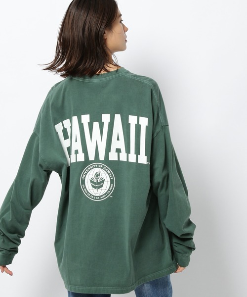 GOOD ROCK SPEED（グッドロックスピード）の「GOOD ROCK SPEED / ロゴロングスリーブカットソー（Tシャツ/カットソー・レディース・ホワイト/グレー/グリーン・フリー）」の4枚目の写真