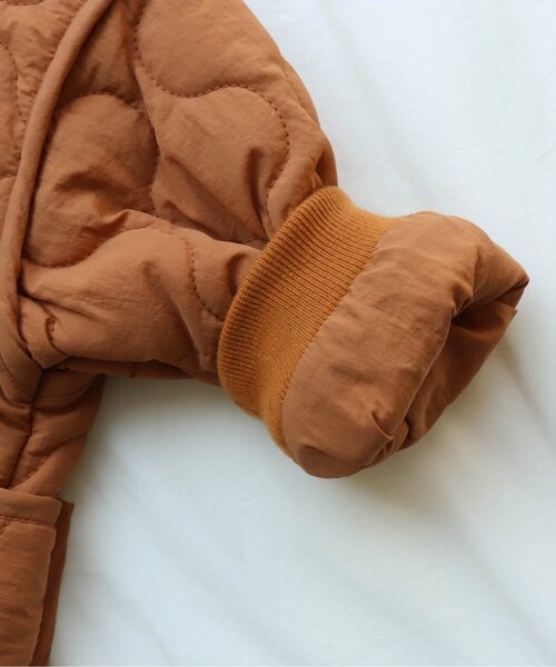 apres les cours（アプレレクール）の「WEB限定 ゆったりシルエットのキルティングアウター（ダウンジャケット/コート・キッズ・グレー/ベージュ/キャメル/カーキ・90/140/80/110/130/120/100）」の17枚目の写真