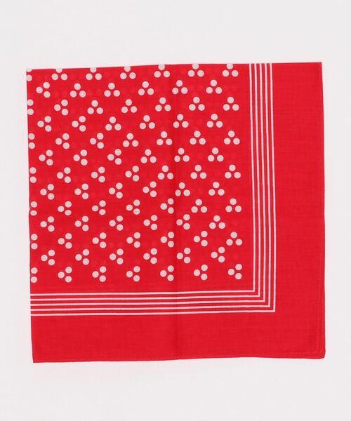 LABOUR AND WAIT】THREE SPOT HANDKERCHIEF RED（ハンカチ