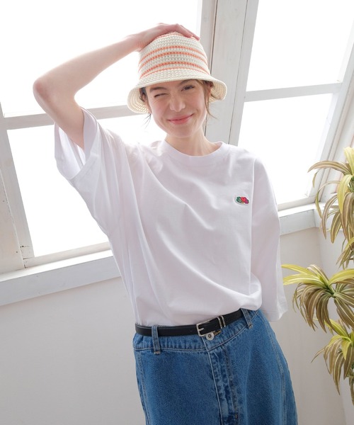 ワッペン付Tシャツ（Tシャツ/カットソー）｜FRUIT OF THE LOOM