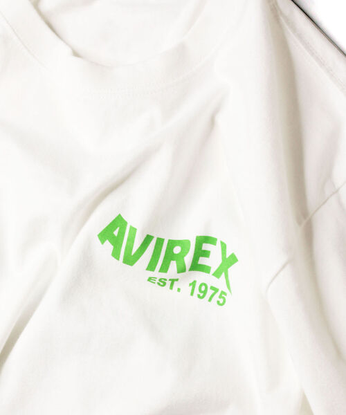AVIREX（アヴィレックス）の「【直営店限定】ウェーブ ロゴ Tシャツ/WAVE LOGO T-SHIRT/アヴィレックス/AVIREX（Tシャツ/カットソー・メンズ・ホワイト/ブラック・MEDIUM/LARGE/X-LARGE/XX-LARGE）」の14枚目の写真