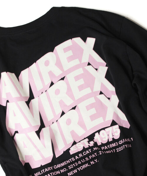AVIREX（アヴィレックス）の「【直営店限定】ウェーブ ロゴ Tシャツ/WAVE LOGO T-SHIRT/アヴィレックス/AVIREX（Tシャツ/カットソー・メンズ・ホワイト/ブラック・MEDIUM/LARGE/X-LARGE/XX-LARGE）」の18枚目の写真