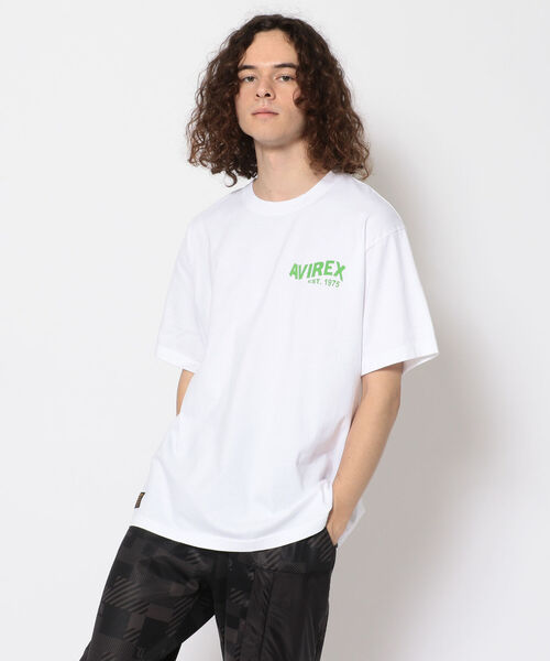 AVIREX（アヴィレックス）の「【直営店限定】ウェーブ ロゴ Tシャツ/WAVE LOGO T-SHIRT/アヴィレックス/AVIREX（Tシャツ/カットソー・メンズ・ホワイト/ブラック・MEDIUM/LARGE/X-LARGE/XX-LARGE）」の21枚目の写真