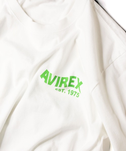 AVIREX（アヴィレックス）の「【直営店限定】ウェーブ ロゴ Tシャツ/WAVE LOGO T-SHIRT/アヴィレックス/AVIREX（Tシャツ/カットソー・メンズ・ホワイト/ブラック・MEDIUM/LARGE/X-LARGE/XX-LARGE）」の4枚目の写真