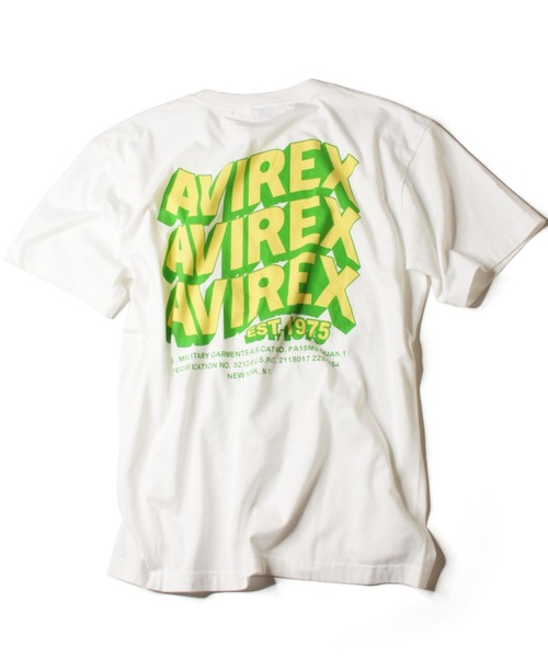 AVIREX（アヴィレックス）の「【直営店限定】ウェーブ ロゴ Tシャツ/WAVE LOGO T-SHIRT/アヴィレックス/AVIREX（Tシャツ/カットソー・メンズ・ホワイト/ブラック・MEDIUM/LARGE/X-LARGE/XX-LARGE）」の8枚目の写真