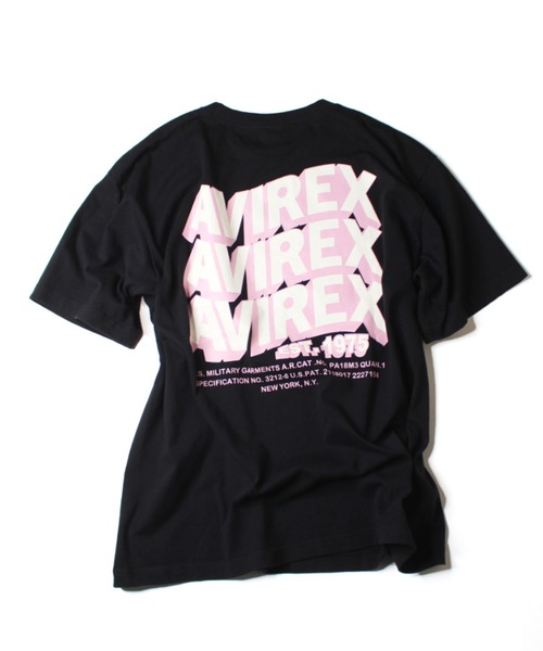AVIREX（アヴィレックス）の「【直営店限定】ウェーブ ロゴ Tシャツ/WAVE LOGO T-SHIRT/アヴィレックス/AVIREX（Tシャツ/カットソー・メンズ・ホワイト/ブラック・MEDIUM/LARGE/X-LARGE/XX-LARGE）」の9枚目の写真