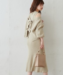 natural couture（ナチュラルクチュール）の「【WEB限定・大好評リバイバルアイテム】セットアップガーリーニットワンピース（ワンピース・レディース）」