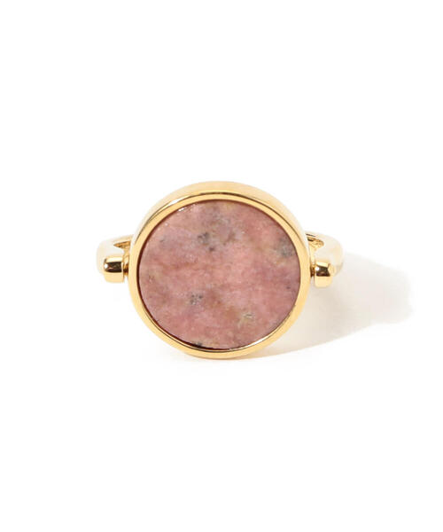 ISABEL MARANT(イザベルマラン)の「ISABEL MARANT サークルトップリング(リング・レディース・バーガンディー/ライトグリーン・FREE)」の1枚目の写真