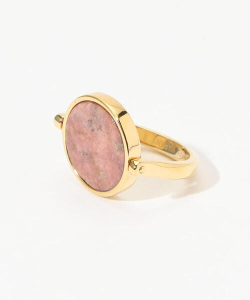 ISABEL MARANT(イザベルマラン)の「ISABEL MARANT サークルトップリング(リング・レディース・バーガンディー/ライトグリーン・FREE)」の4枚目の写真