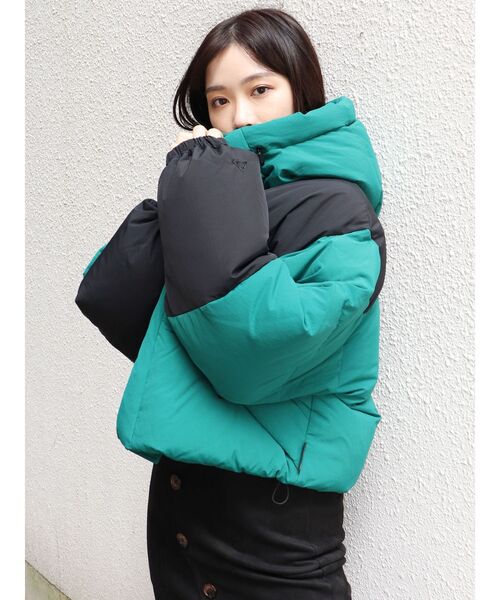GERRY（ジェリー）の「【MURUA×GERRY】クロップドショートダウンジャケット（ダウンジャケット/コート・レディース・カーキ/ベージュ/グリーン・2/1）」の9枚目の写真