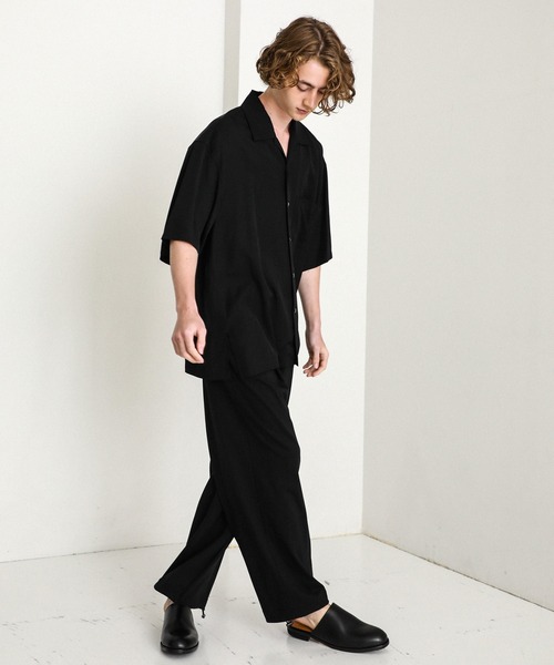 NEONSIGN(ネオンサイン)の「WIDE SLACKS(スラックス・メンズ・ブラック/グレー/ダークグレー・44/42)」の4枚目の写真