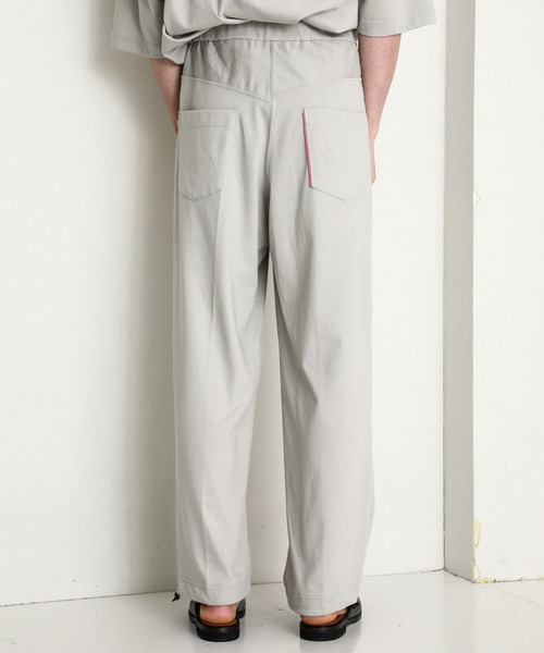 NEONSIGN(ネオンサイン)の「WIDE SLACKS(スラックス・メンズ・ブラック/グレー/ダークグレー・44/42)」の16枚目の写真