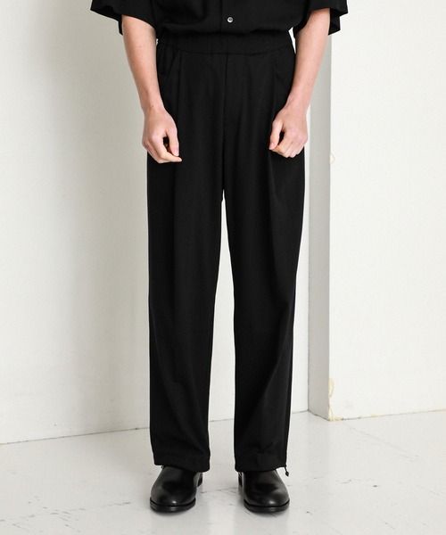 NEONSIGN(ネオンサイン)の「WIDE SLACKS(スラックス・メンズ・ブラック/グレー/ダークグレー・44/42)」の5枚目の写真