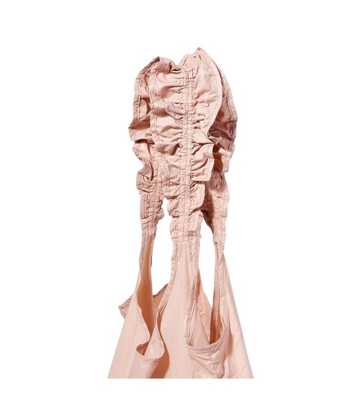 Francfranc（フランフラン）の「くしゅらくエコバッグ フリル ピンク（エコバッグ/サブバッグ・レディース・ピンク・FREE）」の6枚目の写真