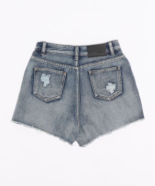 one way(ワンウェイ)の「【oneway Jeans】ダメージハイウエストショーパン(デニムパンツ・レディース・ライトブルー/ブラック/ライトピンク・S/M)」の16枚目の写真