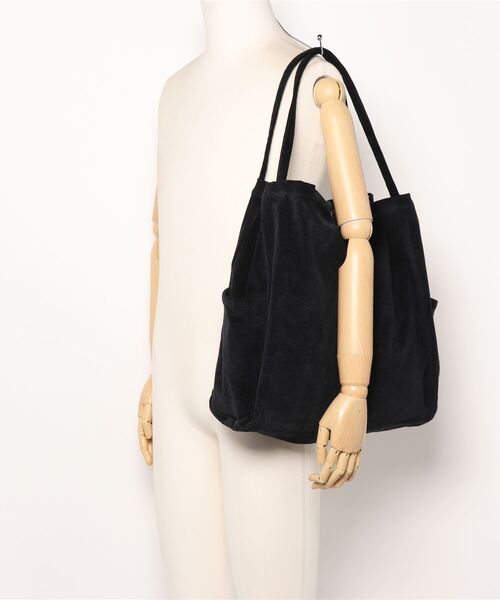 ROOTOTE(ルートート)の「ルートート/洗い加工 コーデュロイ トート NA.ミディアムマルシェ.マイニチ-A(トートバッグ・レディース・グレー/ブラック/カーキ/キャメル/クリーム/レンガ・FREE)」の17枚目の写真