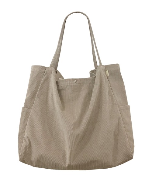 ROOTOTE(ルートート)の「ルートート/洗い加工 コーデュロイ トート NA.ミディアムマルシェ.マイニチ-A(トートバッグ・レディース・グレー/ブラック/カーキ/キャメル/クリーム/レンガ・FREE)」の3枚目の写真