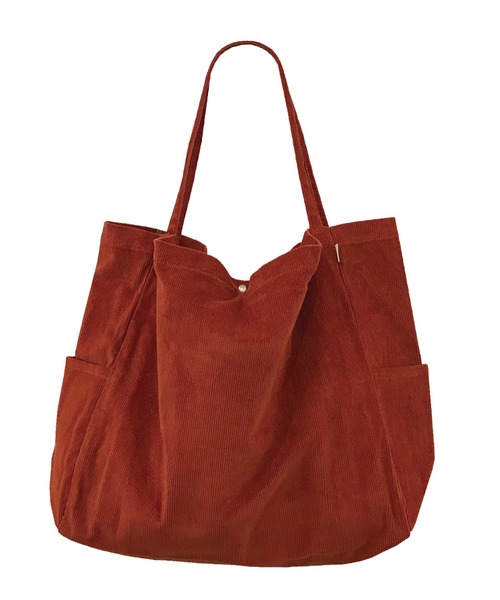 ROOTOTE(ルートート)の「ルートート/洗い加工 コーデュロイ トート NA.ミディアムマルシェ.マイニチ-A(トートバッグ・レディース・グレー/ブラック/カーキ/キャメル/クリーム/レンガ・FREE)」の6枚目の写真