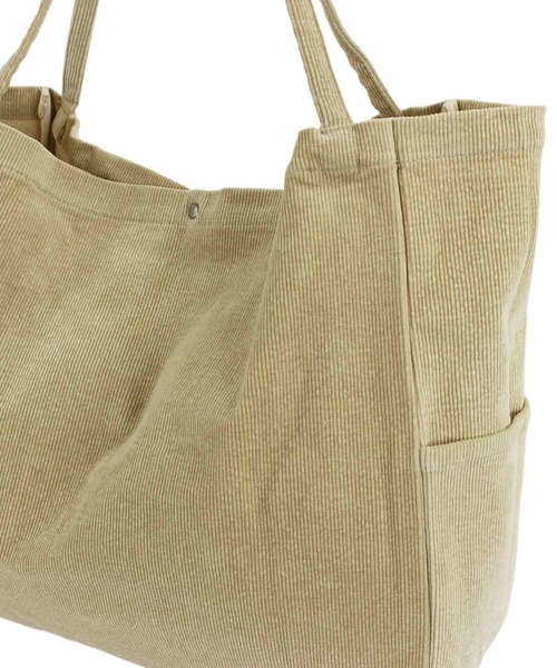 ROOTOTE(ルートート)の「ルートート/洗い加工 コーデュロイ トート NA.ミディアムマルシェ.マイニチ-A(トートバッグ・レディース・グレー/ブラック/カーキ/キャメル/クリーム/レンガ・FREE)」の20枚目の写真