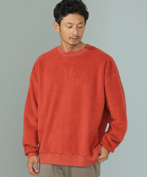 B:MING by BEAMS(ビーミングバイビームス)の「B:MING by BEAMS / ビッグシルエット フリース スウェットシャツ(スウェット・メンズ・パープル/アイボリー/エメラルド/サンドベージュ/レッド系その他・SMALL/MEDIUM/LARGE/X-LARGE)」の5枚目の写真