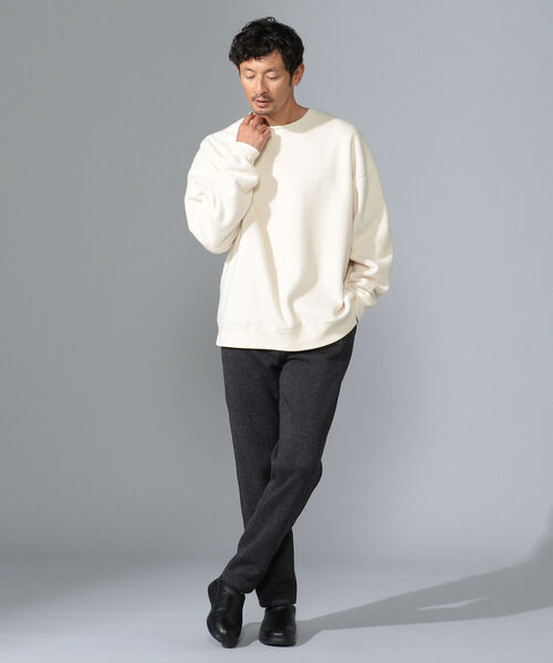 B:MING by BEAMS(ビーミングバイビームス)の「B:MING by BEAMS / ビッグシルエット フリース スウェットシャツ(スウェット・メンズ・パープル/アイボリー/エメラルド/サンドベージュ/レッド系その他・SMALL/MEDIUM/LARGE/X-LARGE)」の6枚目の写真