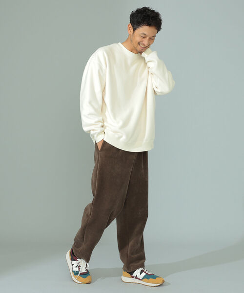 B:MING by BEAMS(ビーミングバイビームス)の「B:MING by BEAMS / ビッグシルエット フリース スウェットシャツ(スウェット・メンズ・パープル/アイボリー/エメラルド/サンドベージュ/レッド系その他・SMALL/MEDIUM/LARGE/X-LARGE)」の22枚目の写真