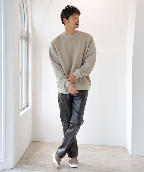 B:MING by BEAMS(ビーミングバイビームス)の「B:MING by BEAMS / ビッグシルエット フリース スウェットシャツ(スウェット・メンズ・パープル/アイボリー/エメラルド/サンドベージュ/レッド系その他・SMALL/MEDIUM/LARGE/X-LARGE)」の20枚目の写真