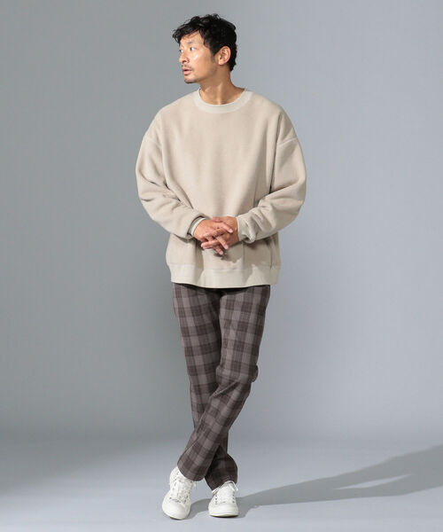 B:MING by BEAMS(ビーミングバイビームス)の「B:MING by BEAMS / ビッグシルエット フリース スウェットシャツ(スウェット・メンズ・パープル/アイボリー/エメラルド/サンドベージュ/レッド系その他・SMALL/MEDIUM/LARGE/X-LARGE)」の18枚目の写真