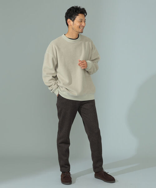 B:MING by BEAMS(ビーミングバイビームス)の「B:MING by BEAMS / ビッグシルエット フリース スウェットシャツ(スウェット・メンズ・パープル/アイボリー/エメラルド/サンドベージュ/レッド系その他・SMALL/MEDIUM/LARGE/X-LARGE)」の9枚目の写真