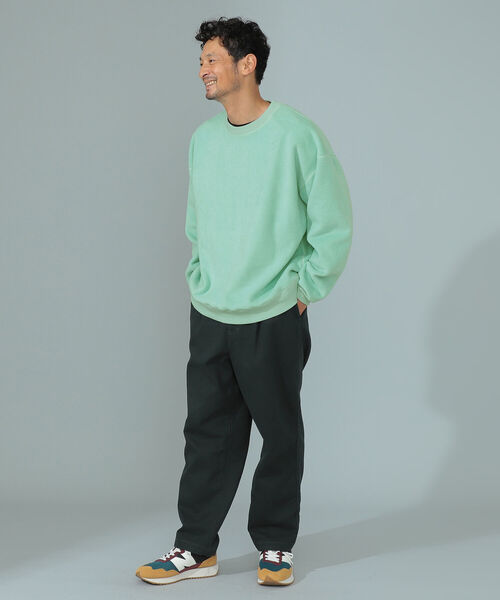 B:MING by BEAMS(ビーミングバイビームス)の「B:MING by BEAMS / ビッグシルエット フリース スウェットシャツ(スウェット・メンズ・パープル/アイボリー/エメラルド/サンドベージュ/レッド系その他・SMALL/MEDIUM/LARGE/X-LARGE)」の7枚目の写真