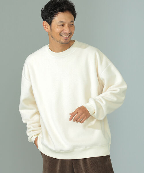 B:MING by BEAMS(ビーミングバイビームス)の「B:MING by BEAMS / ビッグシルエット フリース スウェットシャツ(スウェット・メンズ・パープル/アイボリー/エメラルド/サンドベージュ/レッド系その他・SMALL/MEDIUM/LARGE/X-LARGE)」の19枚目の写真