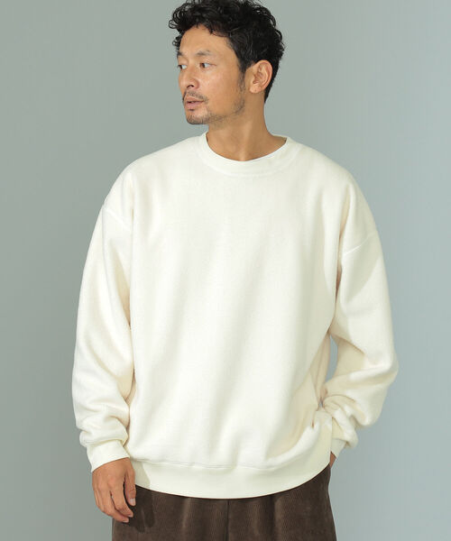 B:MING by BEAMS(ビーミングバイビームス)の「B:MING by BEAMS / ビッグシルエット フリース スウェットシャツ(スウェット・メンズ・パープル/アイボリー/エメラルド/サンドベージュ/レッド系その他・SMALL/MEDIUM/LARGE/X-LARGE)」の10枚目の写真