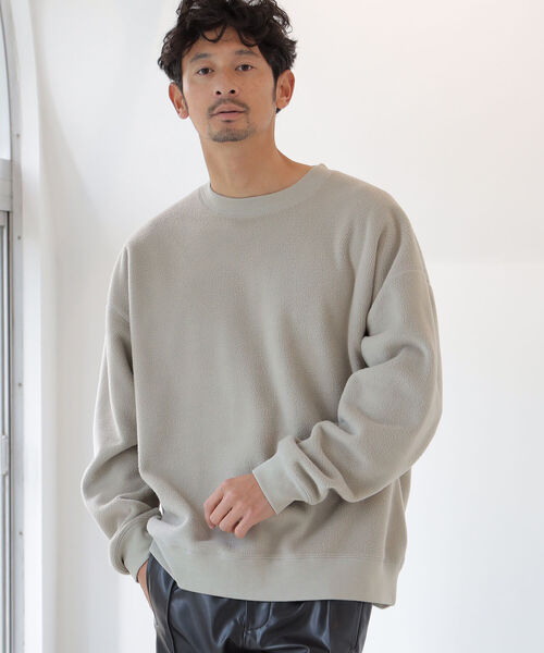 B:MING by BEAMS(ビーミングバイビームス)の「B:MING by BEAMS / ビッグシルエット フリース スウェットシャツ(スウェット・メンズ・パープル/アイボリー/エメラルド/サンドベージュ/レッド系その他・SMALL/MEDIUM/LARGE/X-LARGE)」の15枚目の写真