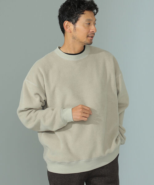 B:MING by BEAMS(ビーミングバイビームス)の「B:MING by BEAMS / ビッグシルエット フリース スウェットシャツ(スウェット・メンズ・パープル/アイボリー/エメラルド/サンドベージュ/レッド系その他・SMALL/MEDIUM/LARGE/X-LARGE)」の13枚目の写真