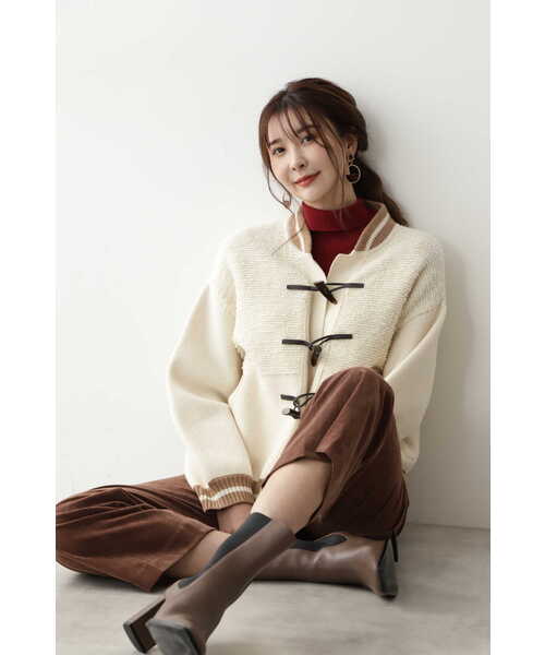 JILL STUART（ジルスチュアート）の「◆オリーヴニットブルゾン（ブルゾン・レディース・ホワイト/ベージュ・FREE）」の19枚目の写真