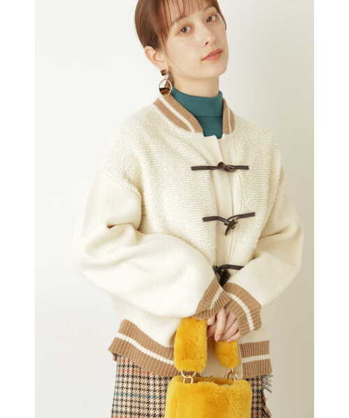 JILL STUART（ジルスチュアート）の「◆オリーヴニットブルゾン（ブルゾン・レディース・ホワイト/ベージュ・FREE）」の20枚目の写真