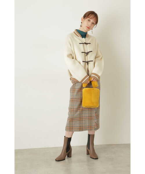 JILL STUART（ジルスチュアート）の「◆オリーヴニットブルゾン（ブルゾン・レディース・ホワイト/ベージュ・FREE）」の21枚目の写真