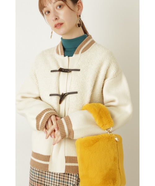 JILL STUART（ジルスチュアート）の「◆オリーヴニットブルゾン（ブルゾン・レディース・ホワイト/ベージュ・FREE）」の8枚目の写真