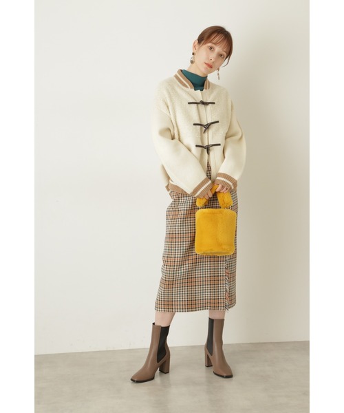 JILL STUART（ジルスチュアート）の「◆オリーヴニットブルゾン（ブルゾン・レディース・ホワイト/ベージュ・FREE）」の10枚目の写真