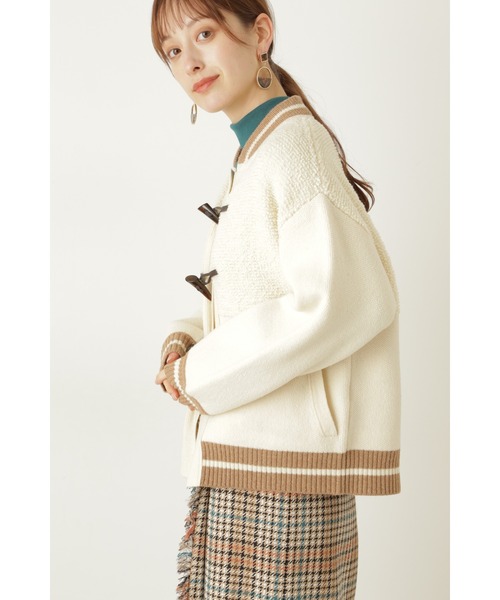 JILL STUART（ジルスチュアート）の「◆オリーヴニットブルゾン（ブルゾン・レディース・ホワイト/ベージュ・FREE）」の3枚目の写真